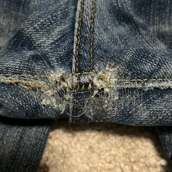 Levis Vintage Clothing 501XX Redline Selvedge Jeans Big E 32x28 Distressed 1993